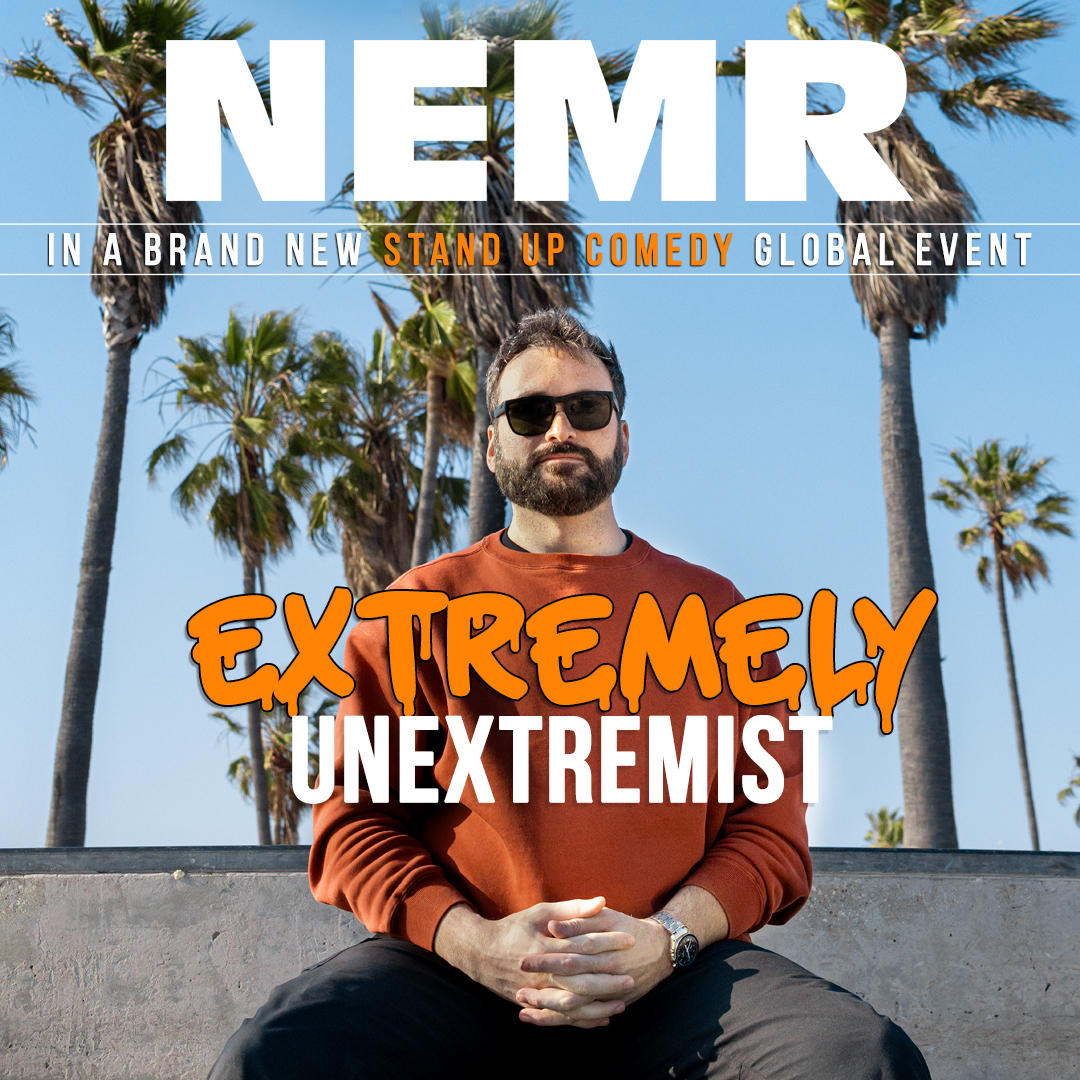 Nemr in a promotional image for Extremely Unextremist