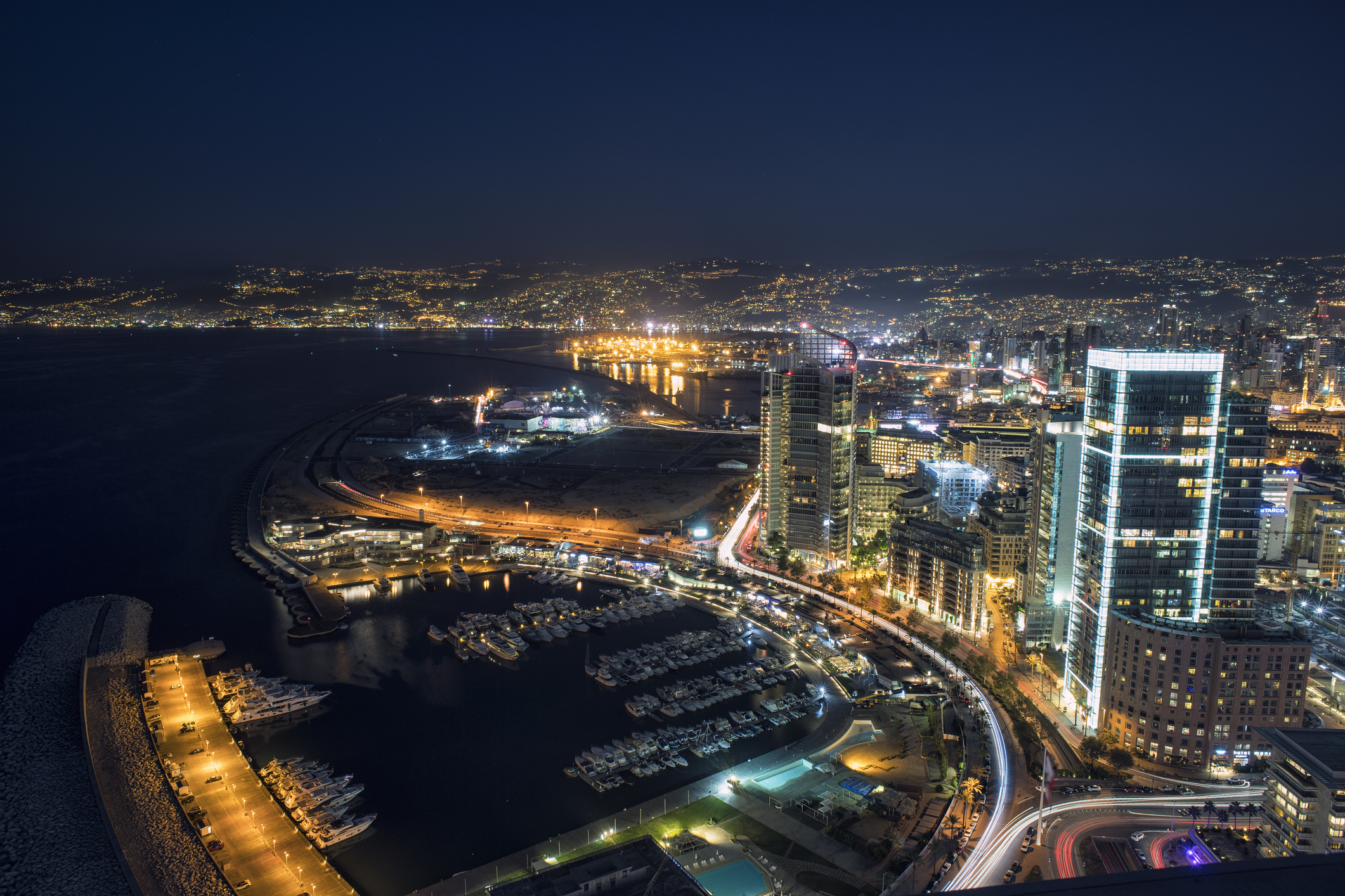 Beirut at night