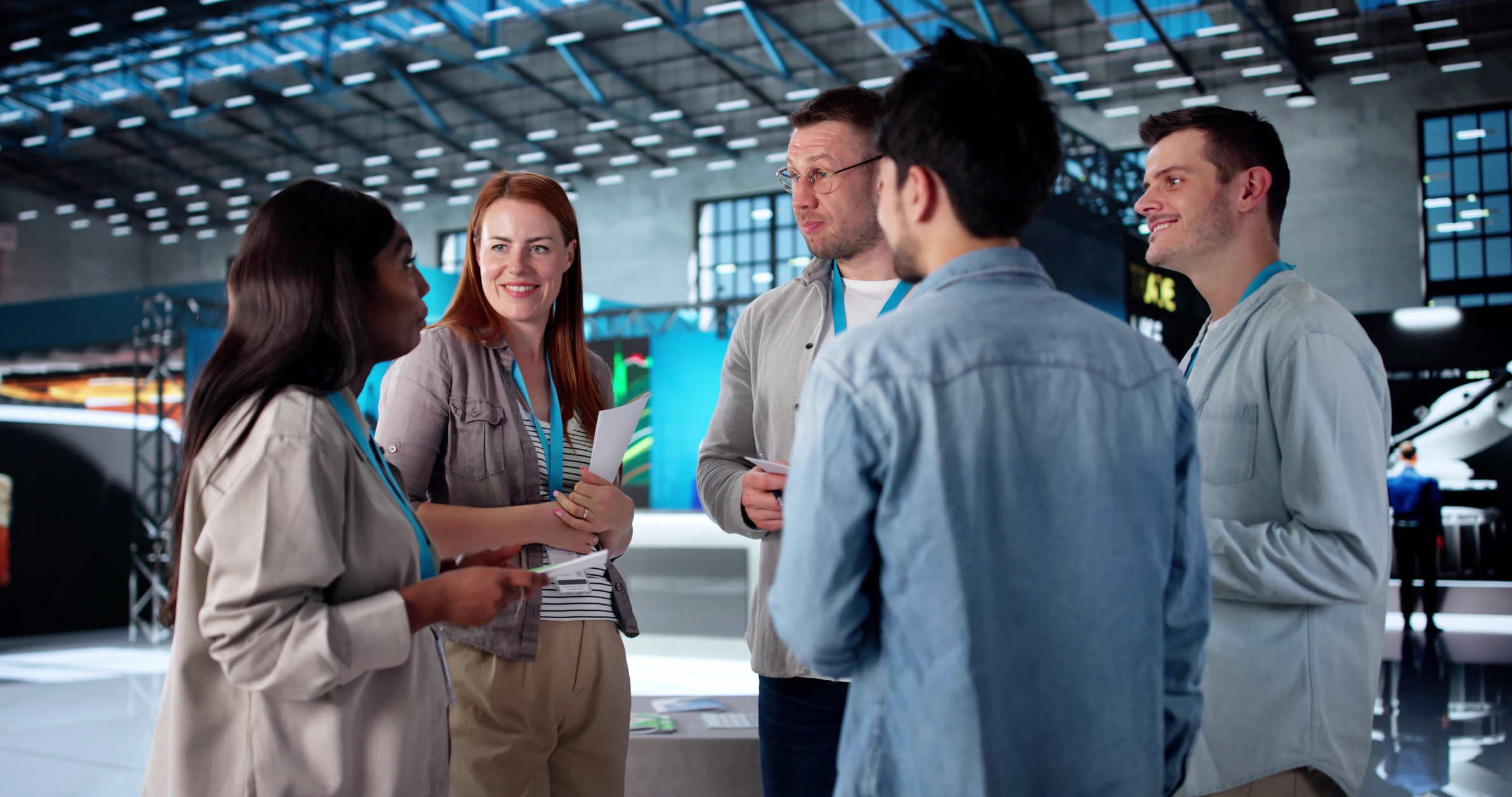 Busy Professional Discussing