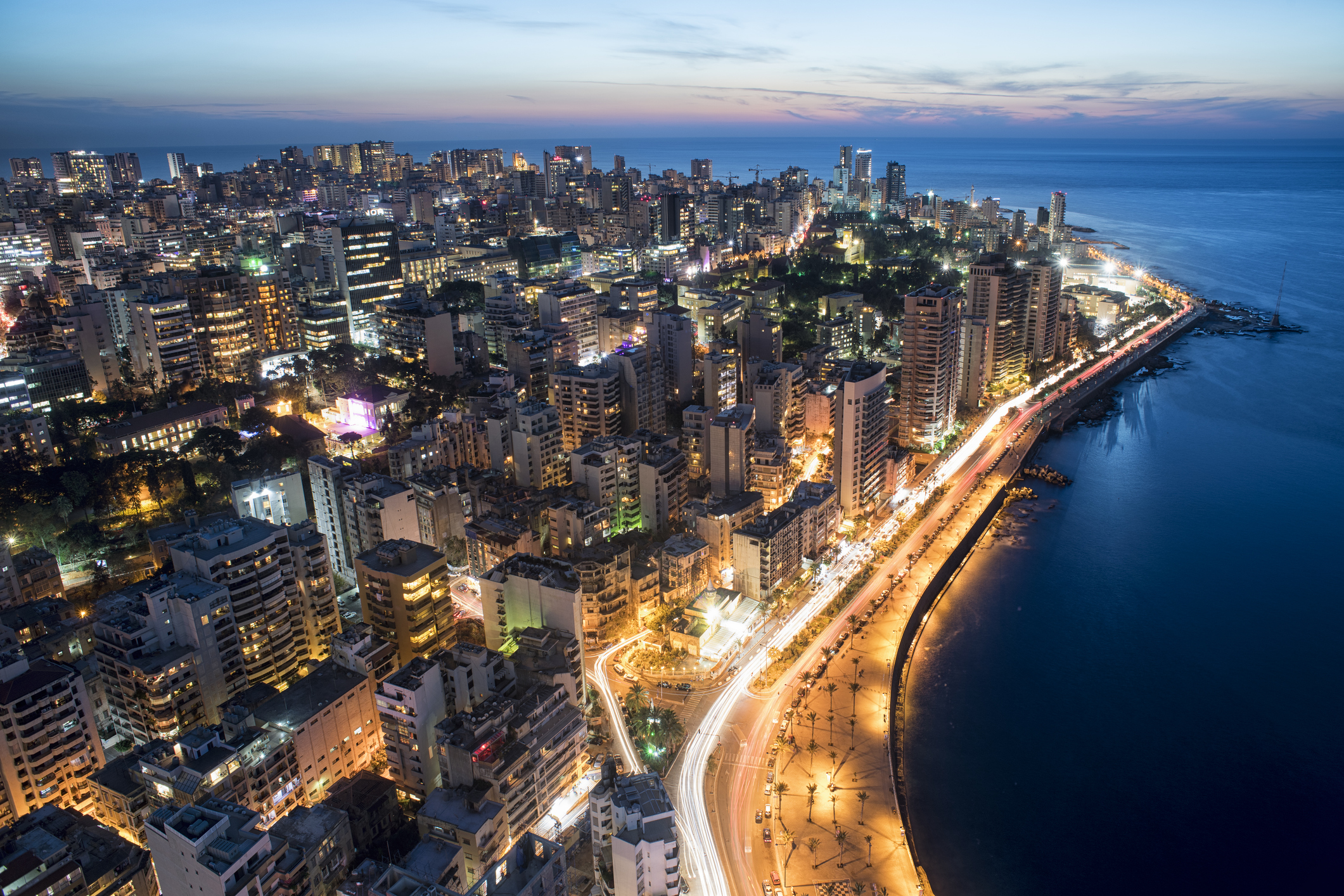Beirut at sunset